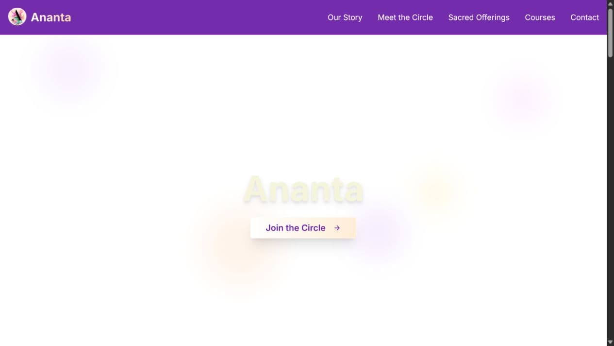 Ananta interface